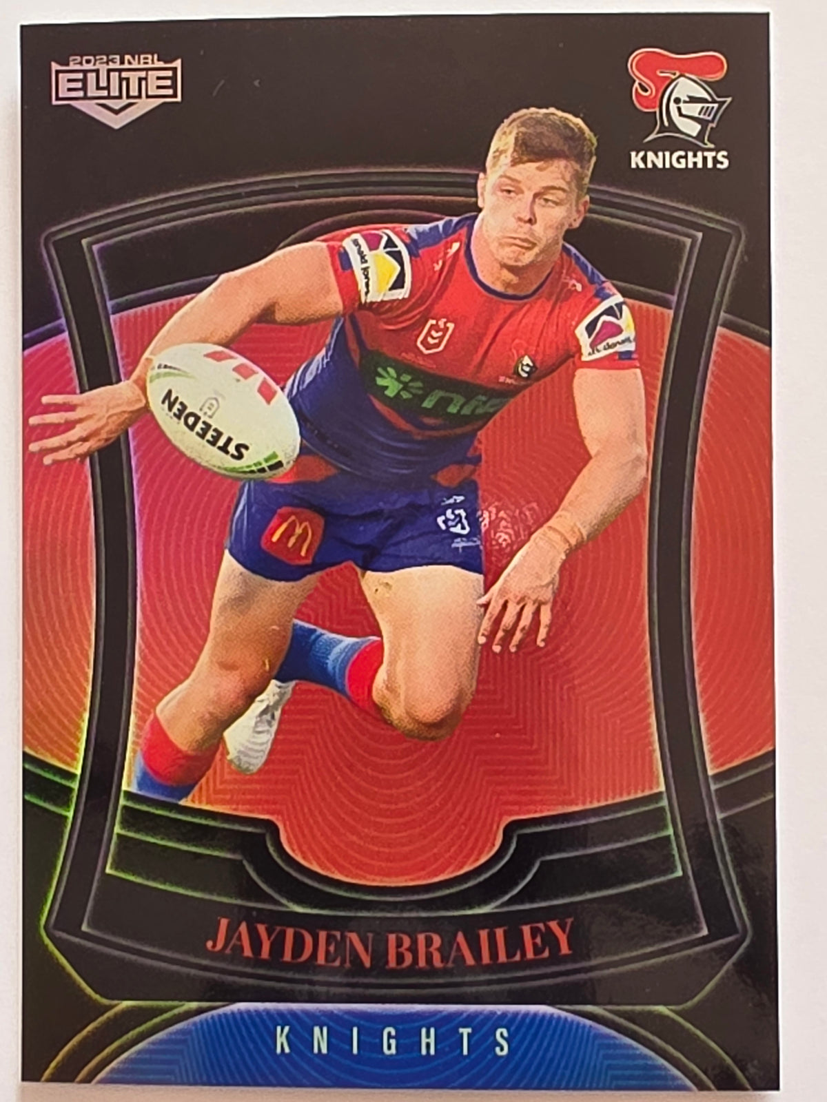 NRL 2023 Elite Pearl Special #074 Jayden Brailey Newcastle Knights