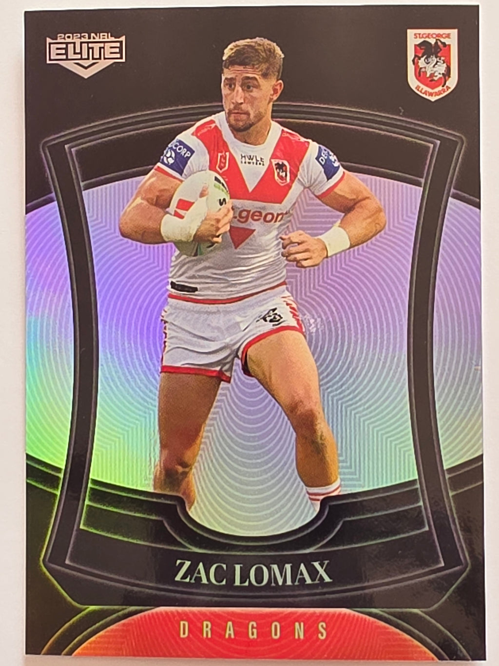 NRL 2023 Elite Pearl Special #122 Zac Lomax St George Illawarra Dragons