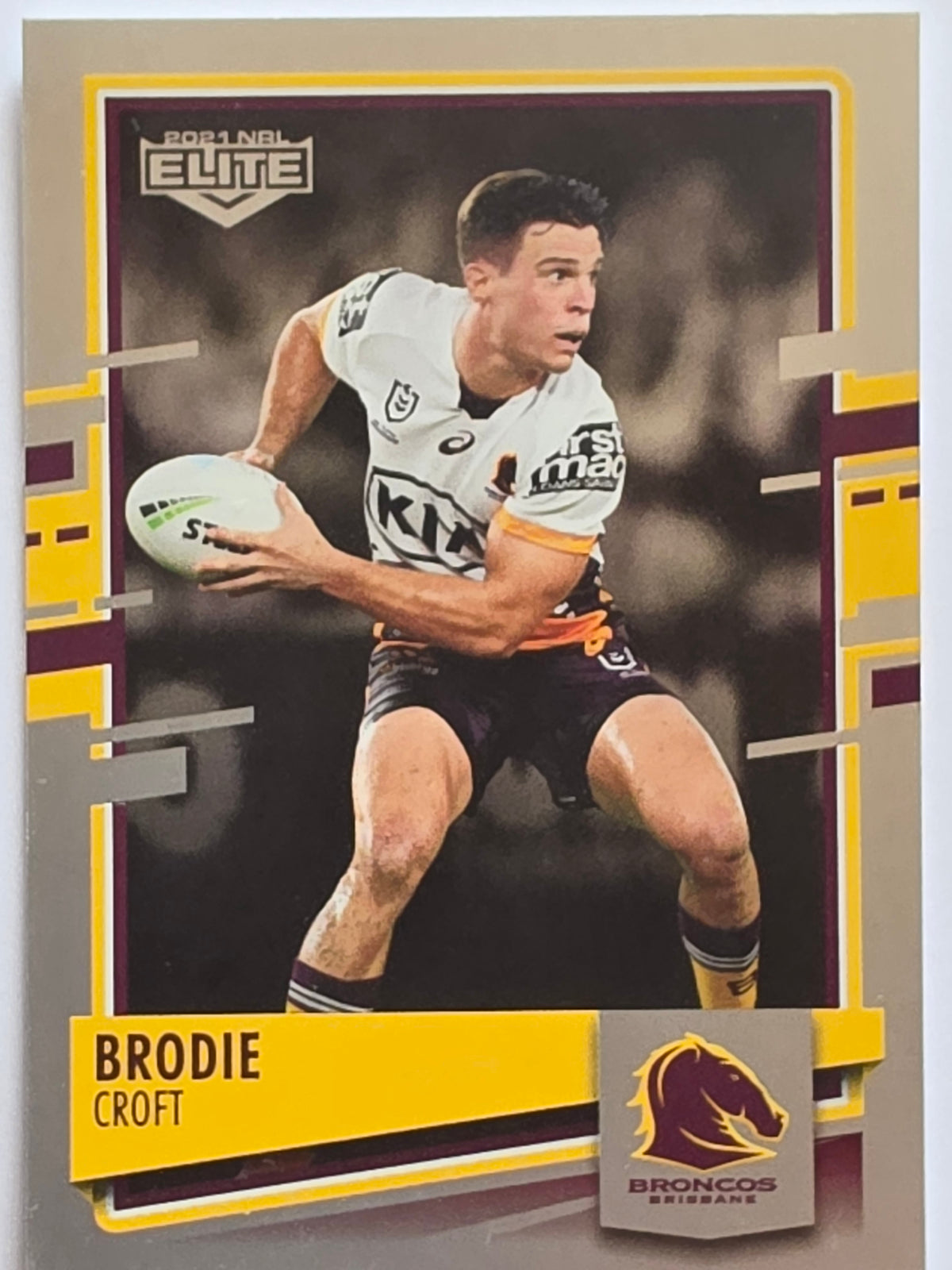 NRL 2021 Elite Pearl Special #004 Brodie Croft Brisbane Broncos