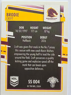 NRL 2021 Elite Pearl Special #004 Brodie Croft Brisbane Broncos