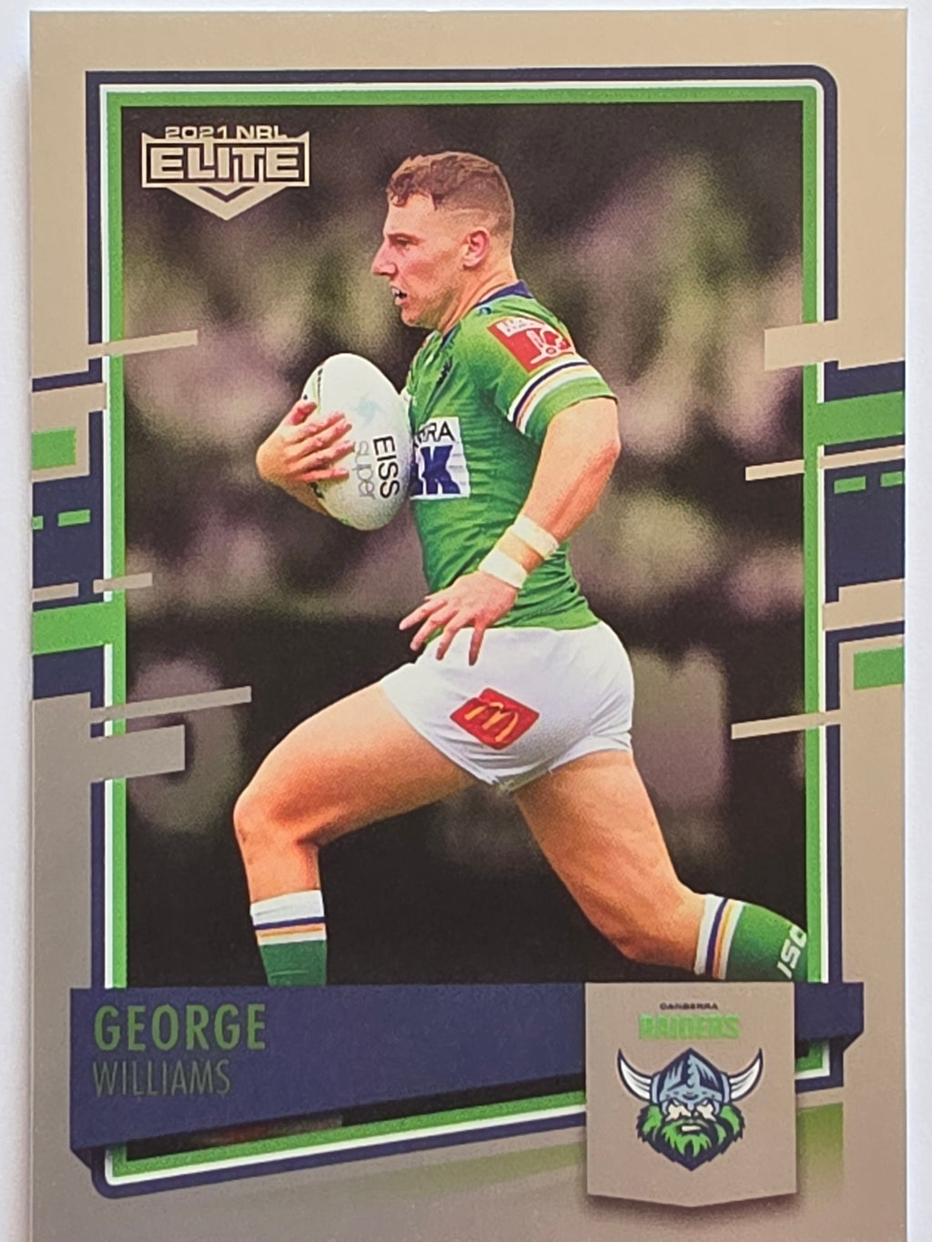 NRL 2021 Elite Pearl Special #017 George Williams Canberra Raiders