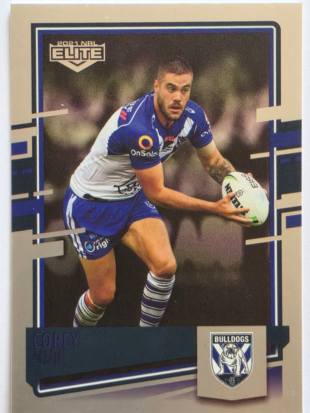 NRL 2021 Elite Pearl Special #020 Corey Allan Canterbury Bankstown Bulldogs