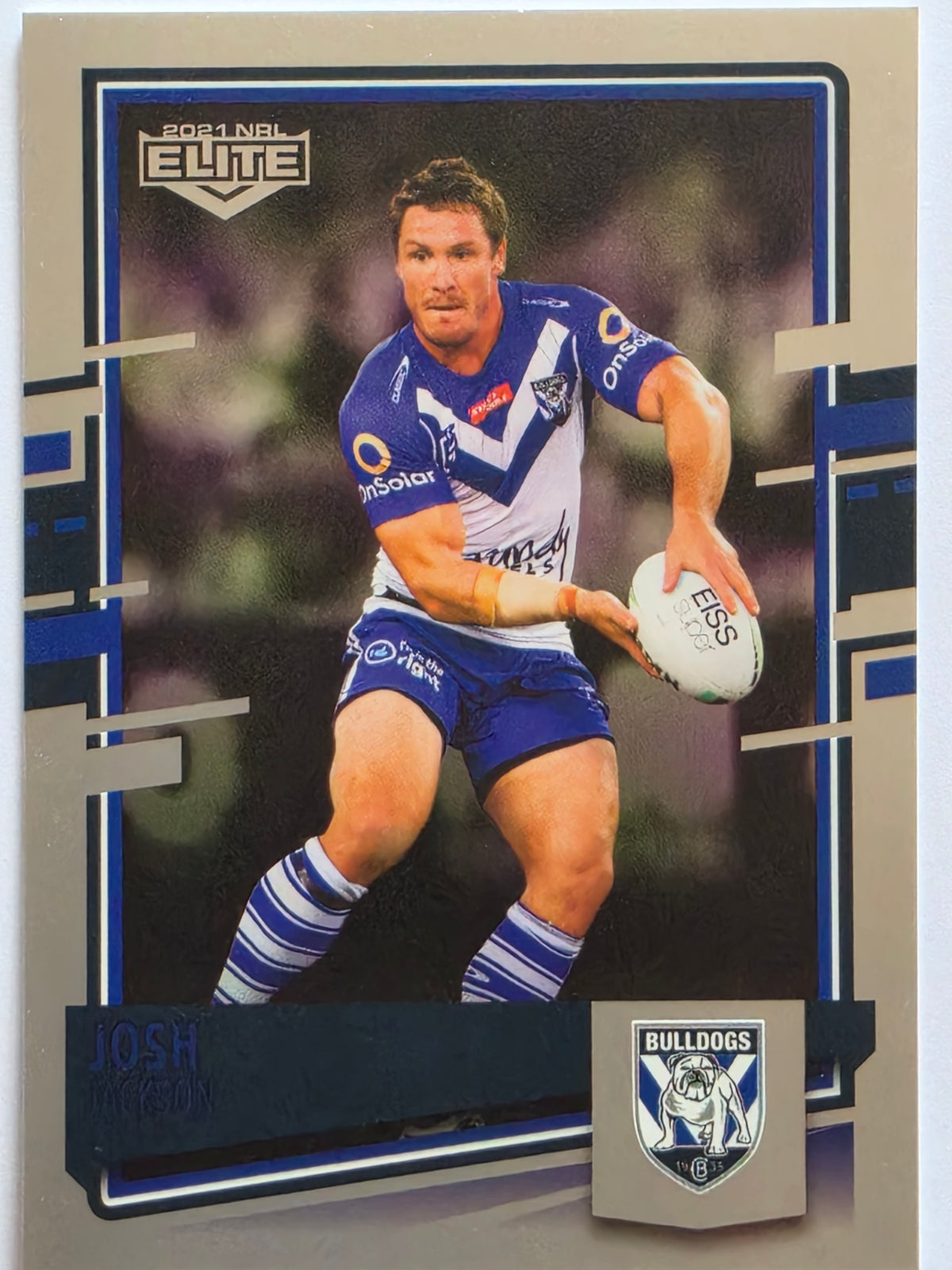 NRL 2021 Elite Pearl Special #024 Josh Jackson Canterbury Bankstown Bulldogs