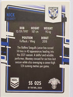 NRL 2021 Elite Pearl Special #025 Nick Meaney Canterbury Bankstown Bulldogs