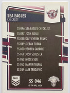 NRL 2021 Elite Pearl Special #046 Sea Eagles Checklist Manly Warringah Sea Eagles