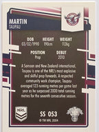 NRL 2021 Elite Pearl Special #053 Martin Taupau Manly Warringah Sea Eagles