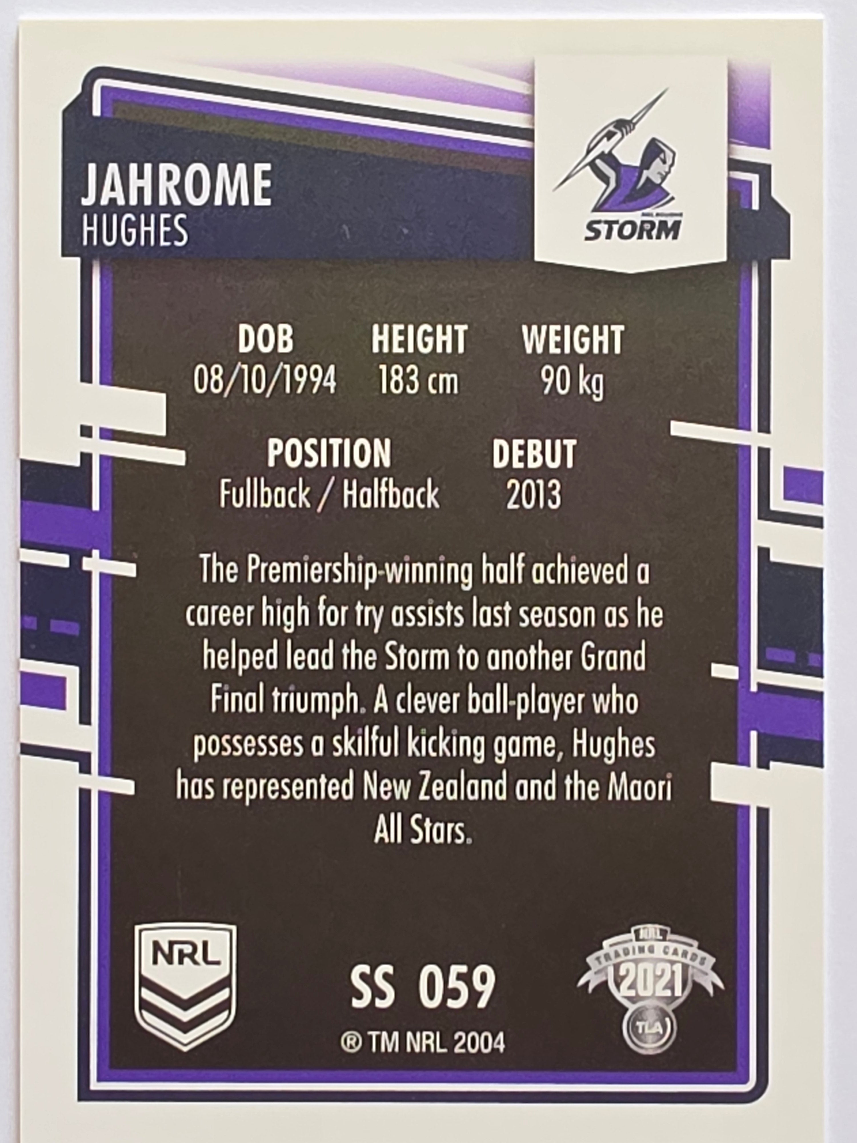 NRL 2021 Elite Pearl Special #059 Jahrome Hughes Melbourne Storm