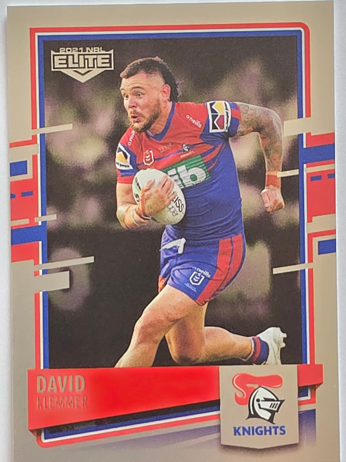 NRL 2021 Elite Pearl Special #068 David Klemmer Newcastle Knights