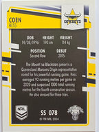 NRL 2021 Elite Pearl Special #078 Coen Hess North Queensland Cowboys