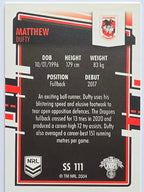 NRL 2021 Elite Pearl Special #111 Matthew Dufty St George Illawarra Dragons