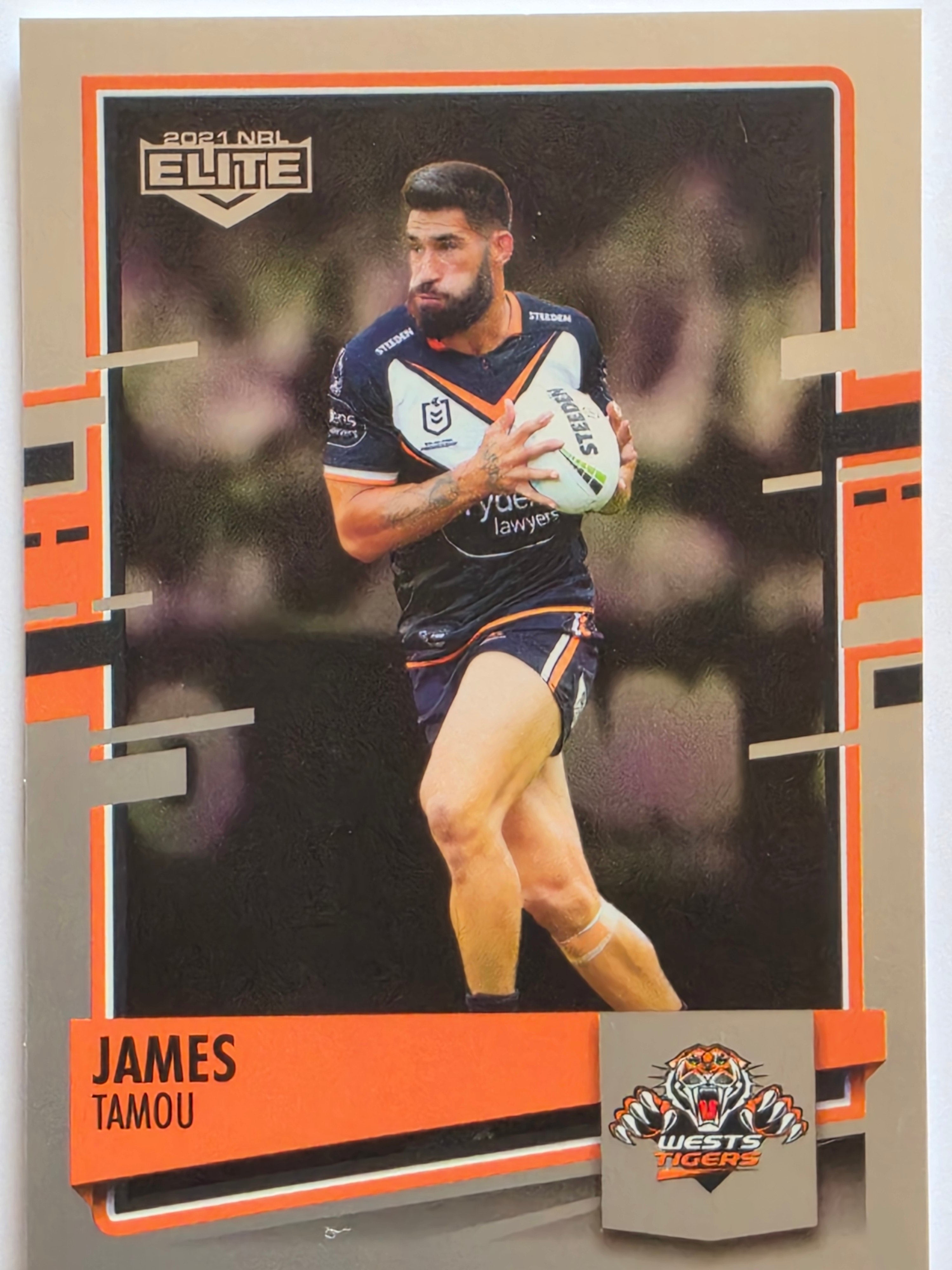 NRL 2021 Elite Pearl Special #144 James Tamou Wests Tigers