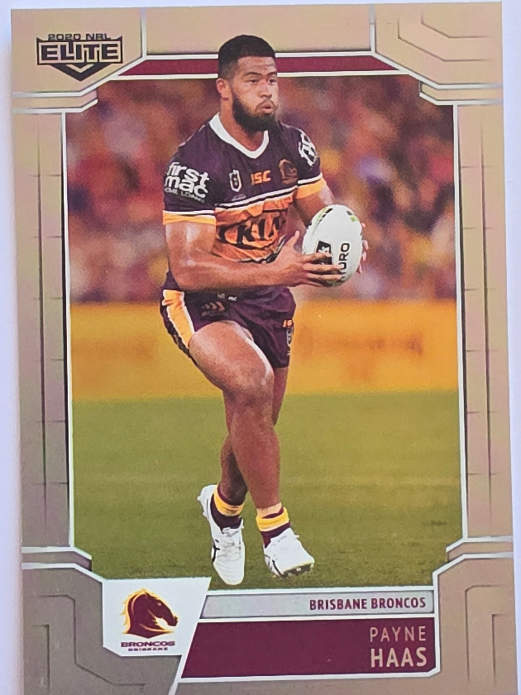 NRL 2020 Elite Silver Parallel #006 Payne Haas Brisbane Broncos