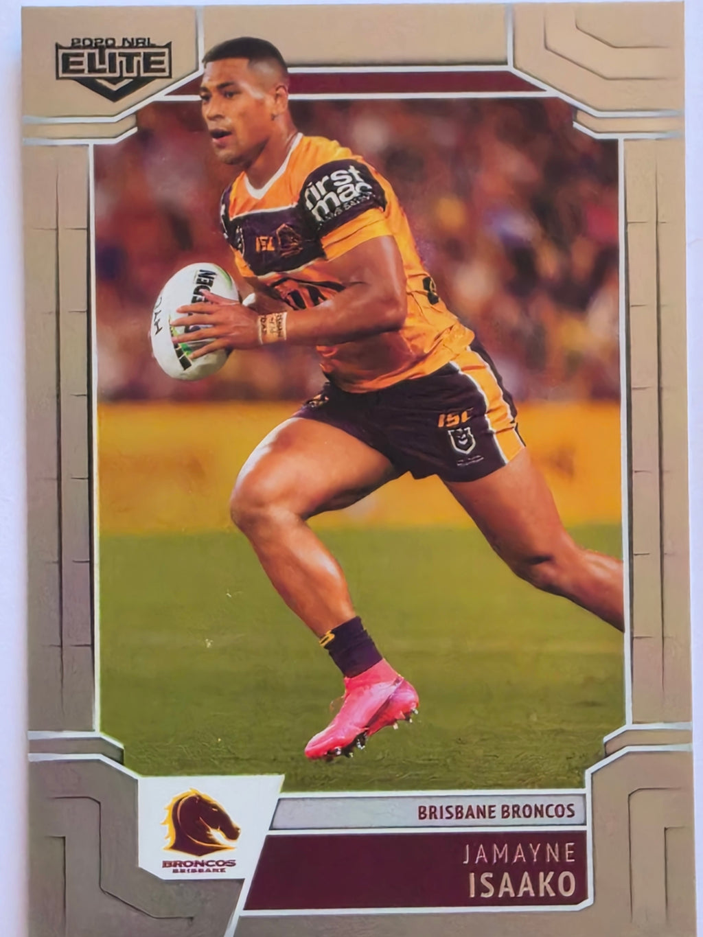 NRL 2020 Elite Silver Parallel #007 Jamayne Isaako Brisbane Broncos