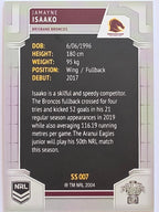 NRL 2020 Elite Silver Parallel #007 Jamayne Isaako Brisbane Broncos