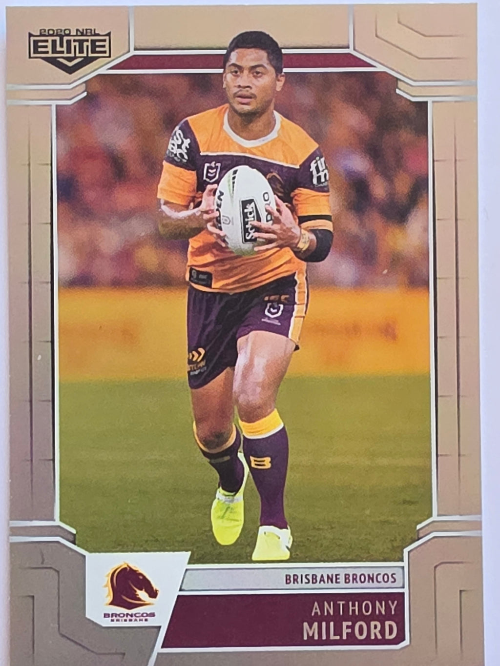 NRL 2020 Elite Silver Parallel #008 Anthony Milford Brisbane Broncos