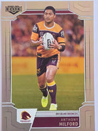 NRL 2020 Elite Silver Parallel #008 Anthony Milford Brisbane Broncos