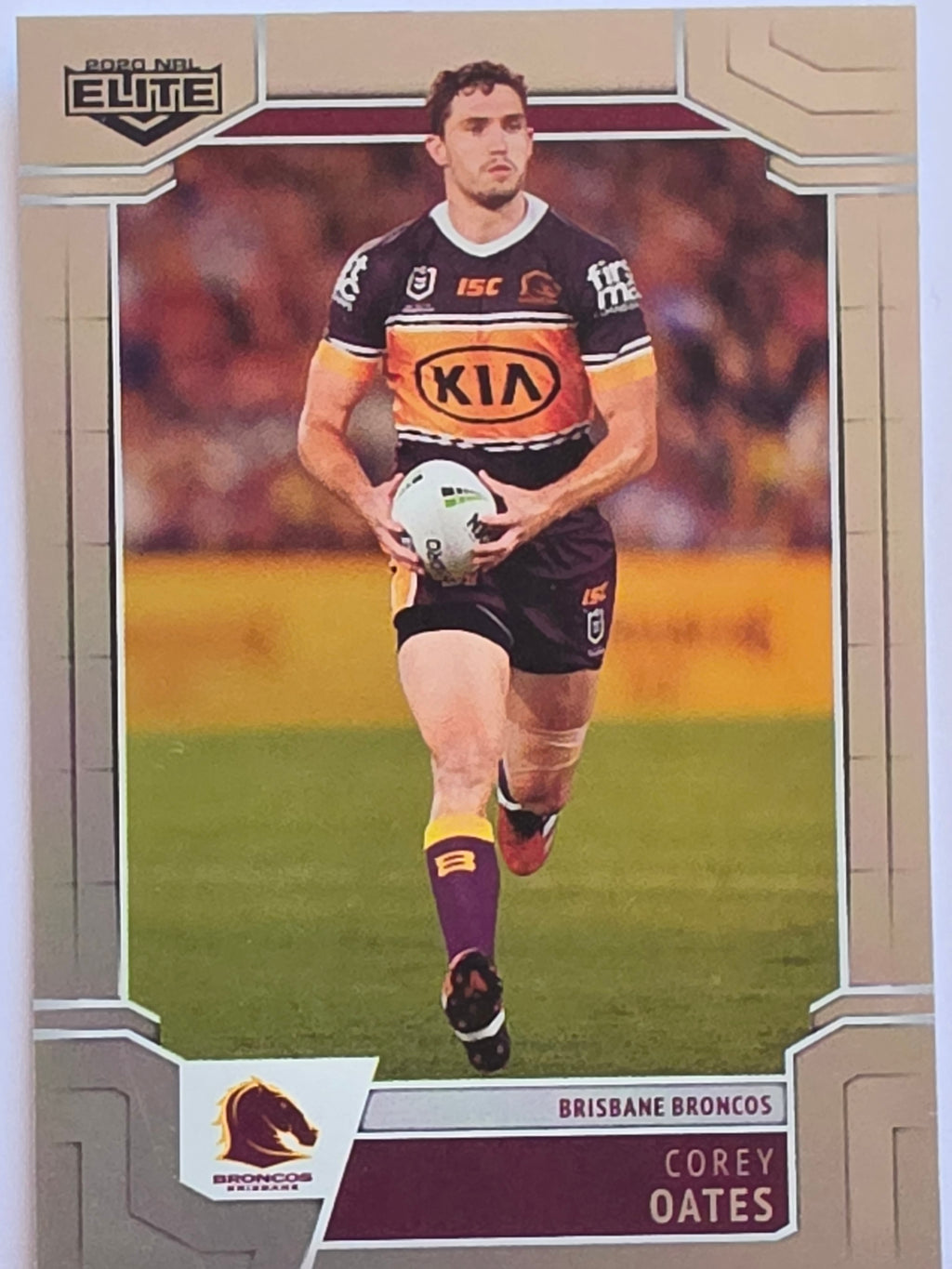 NRL 2020 Elite Silver Parallel #009 Corey Oates Brisbane Broncos