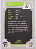 NRL 2020 Elite Silver Parallel #011 Nick Cotric Canberra Raiders