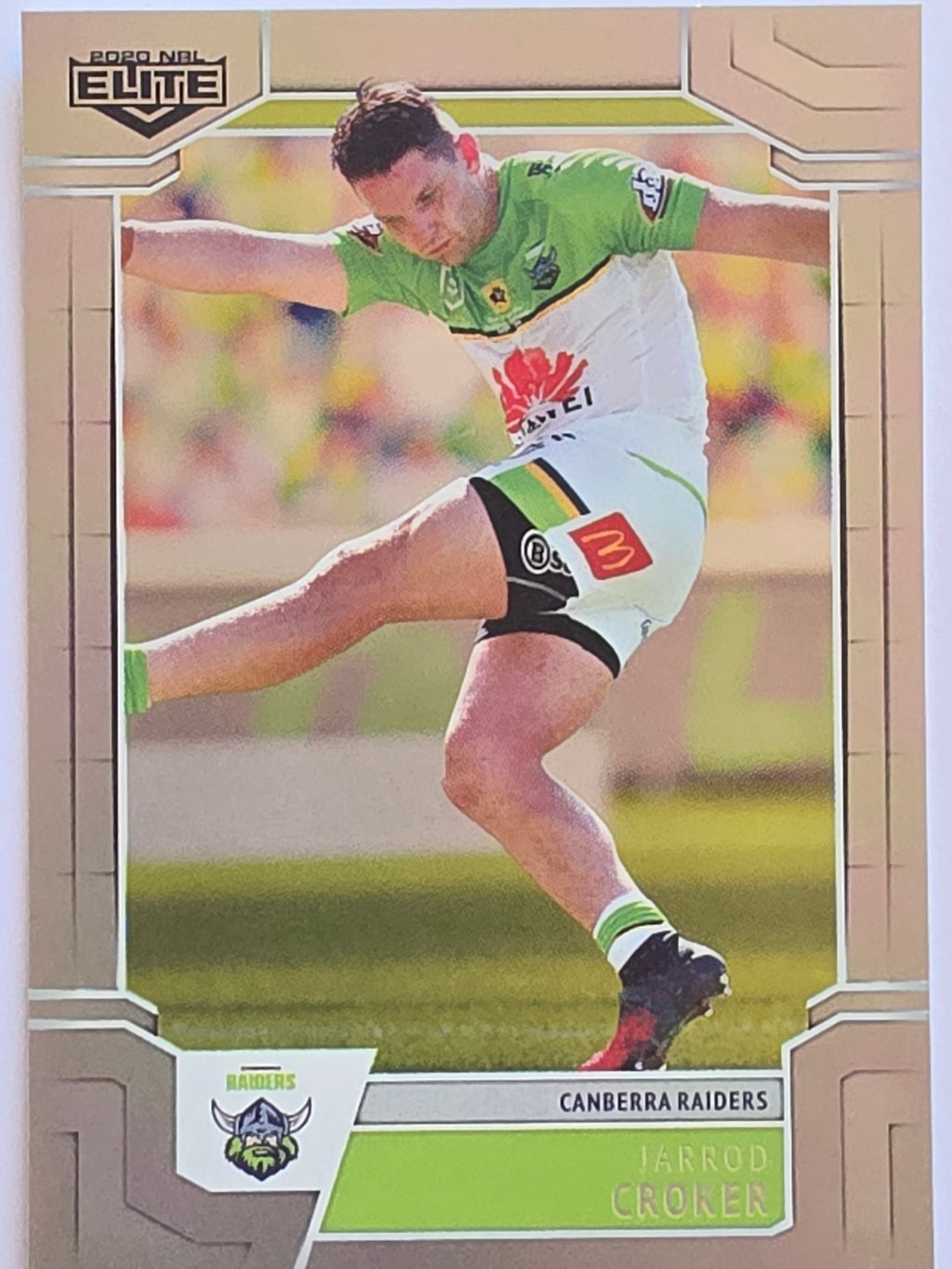 NRL 2020 Elite Silver Parallel #012 Jarrod Croker Canberra Raiders