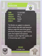 NRL 2020 Elite Silver Parallel #013 Josh Hodgson Canberra Raiders