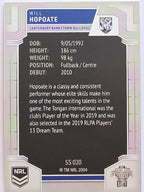 NRL 2020 Elite Silver Parallel #020 Will Hopoate Canterbury Bankstown Bulldogs