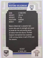 NRL 2020 Elite Silver Parallel #027 Dallin Watene-Zelezniak Canterbury Bankstown Bulldogs