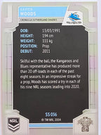 NRL 2020 Elite Silver Parallel #036 Aaron Woods Cronulla Sutherland Sharks