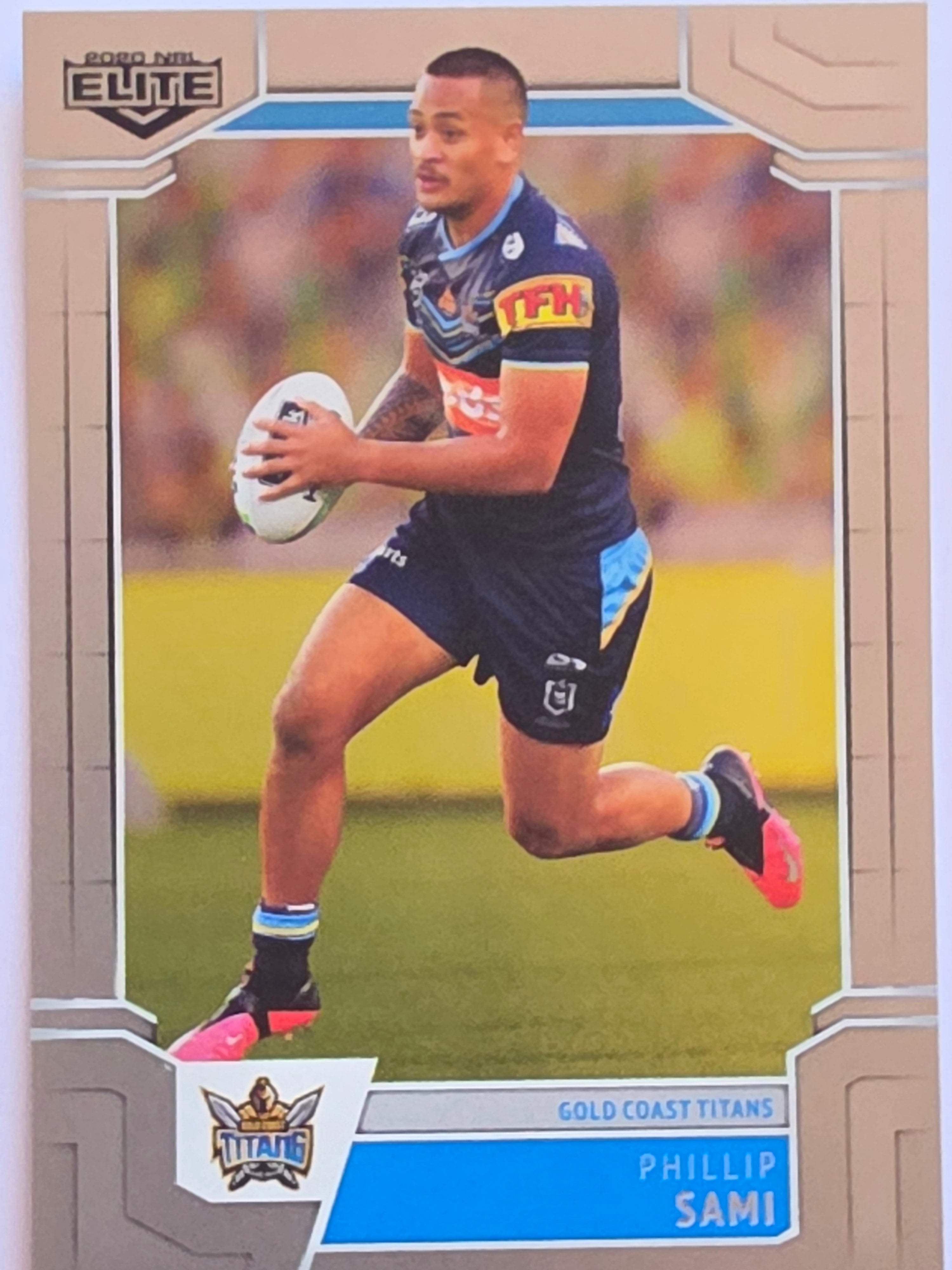 NRL 2020 Elite Silver Parallel #044 Phillip Sami Gold Coast Titans