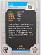 NRL 2020 Elite Silver Parallel #044 Phillip Sami Gold Coast Titans