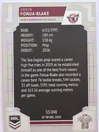 NRL 2020 Elite Silver Parallel #048 Addin Fonua-Blake Manly Warringah Sea Eagles
