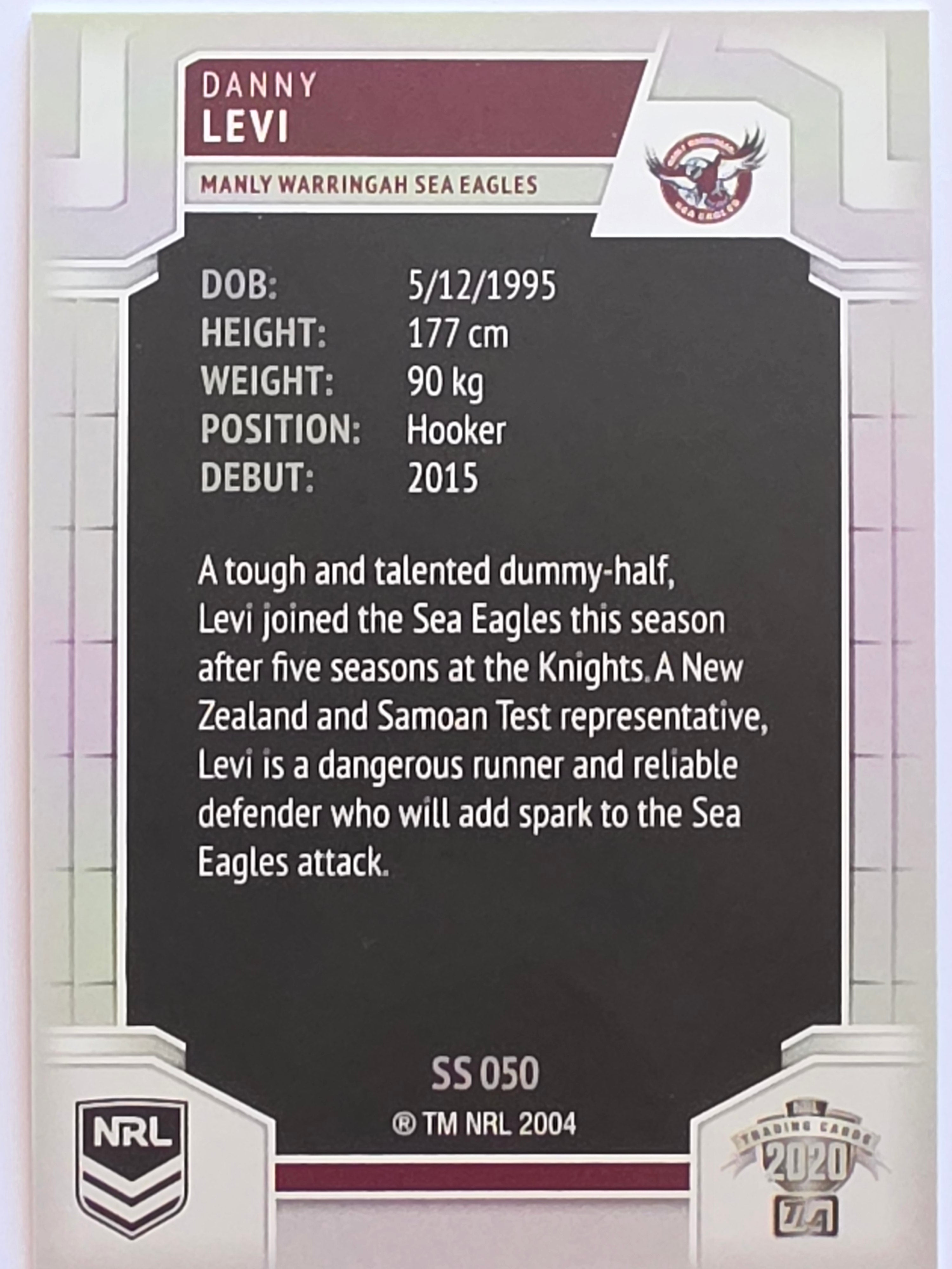 NRL 2020 Elite Silver Parallel #050 Danny Levi Manly Warringah Sea Eagles