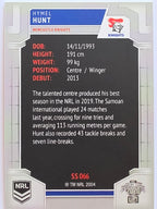NRL 2020 Elite Silver Parallel #066 Hymel Hunt Newcastle Knights