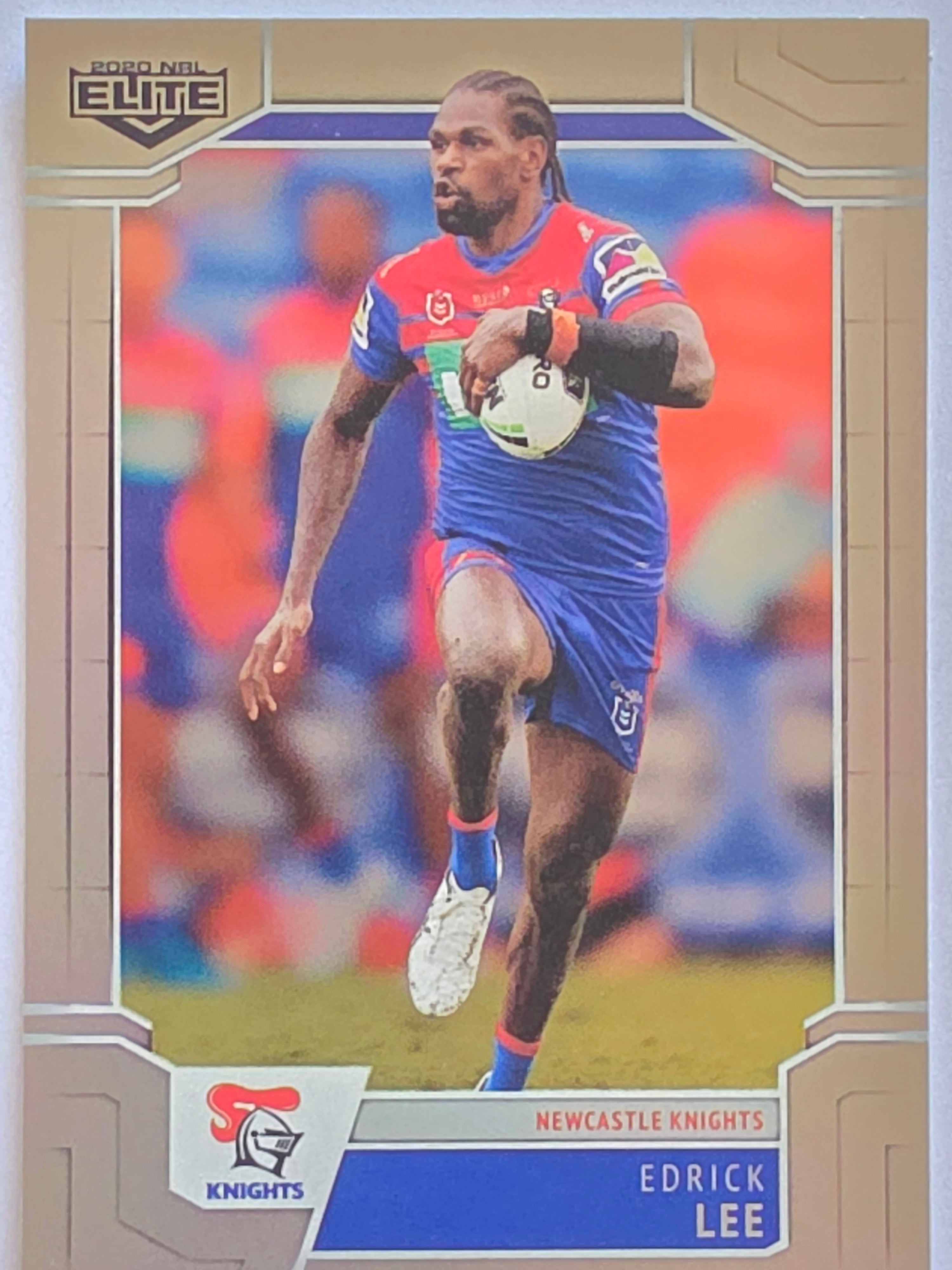 NRL 2020 Elite Silver Parallel #068 Edrick Lee Newcastle Knights