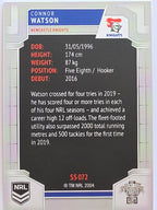 NRL 2020 Elite Silver Parallel #072 Connor Watson Newcastle Knights