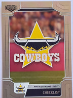 NRL 2020 Elite Silver Parallel #073 Checklist North Queensland Cowboys