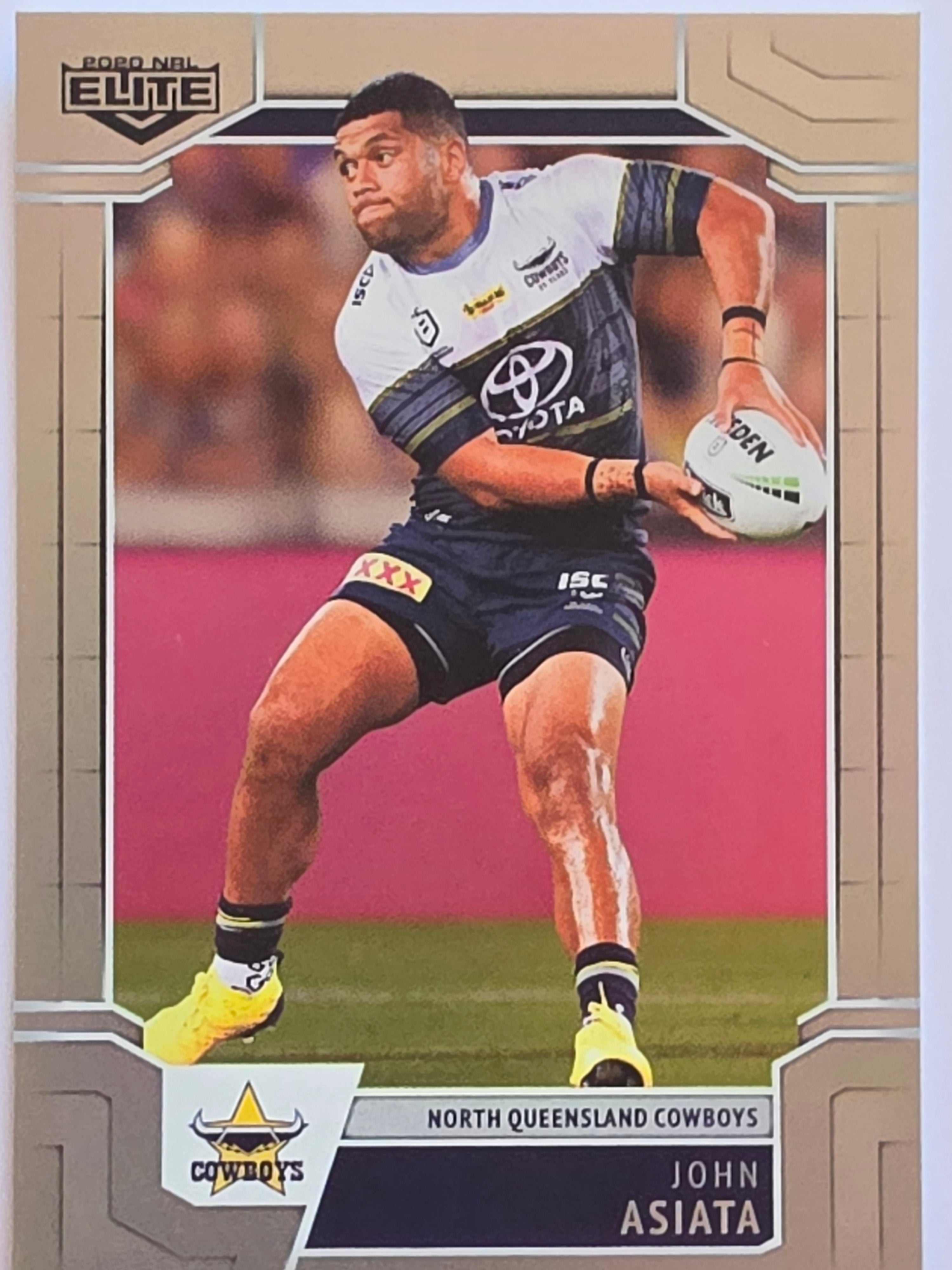 NRL 2020 Elite Silver Parallel #074 John Asiata North Queensland Cowboys