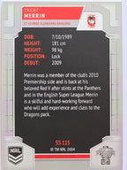 NRL 2020 Elite Silver Parallel #115 Trent Merrin St George Illawarra Dragons