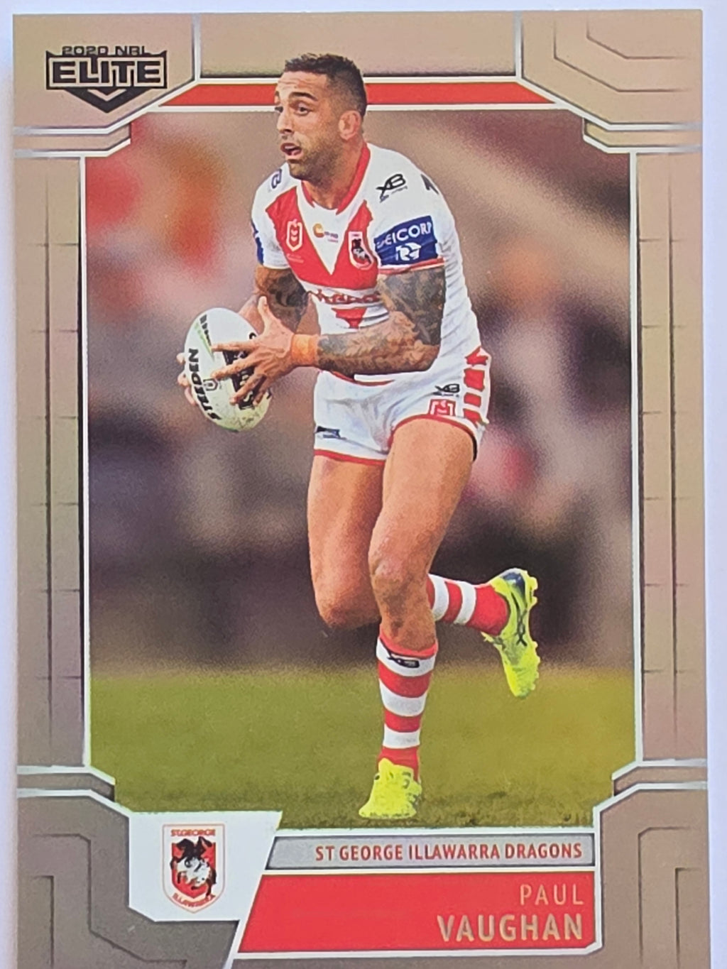 NRL 2020 Elite Silver Parallel #117 Paul Vaughan St George Illawarra Dragons