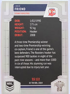 NRL 2020 Elite Silver Parallel #122 Jake Friend Sydney Roosters