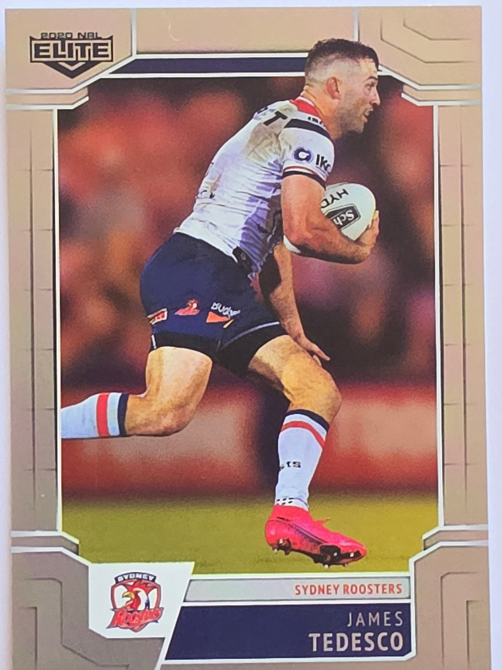 NRL 2020 Elite Silver Parallel #126 James Tedesco Sydney Roosters