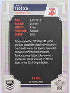 NRL 2020 Elite Silver Parallel #126 James Tedesco Sydney Roosters