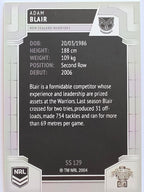 NRL 2020 Elite Silver Parallel #129 Adam Blair New Zealand Warriors