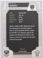 NRL 2020 Elite Silver Parallel #132 Patrick Herbert New Zealand Warriors
