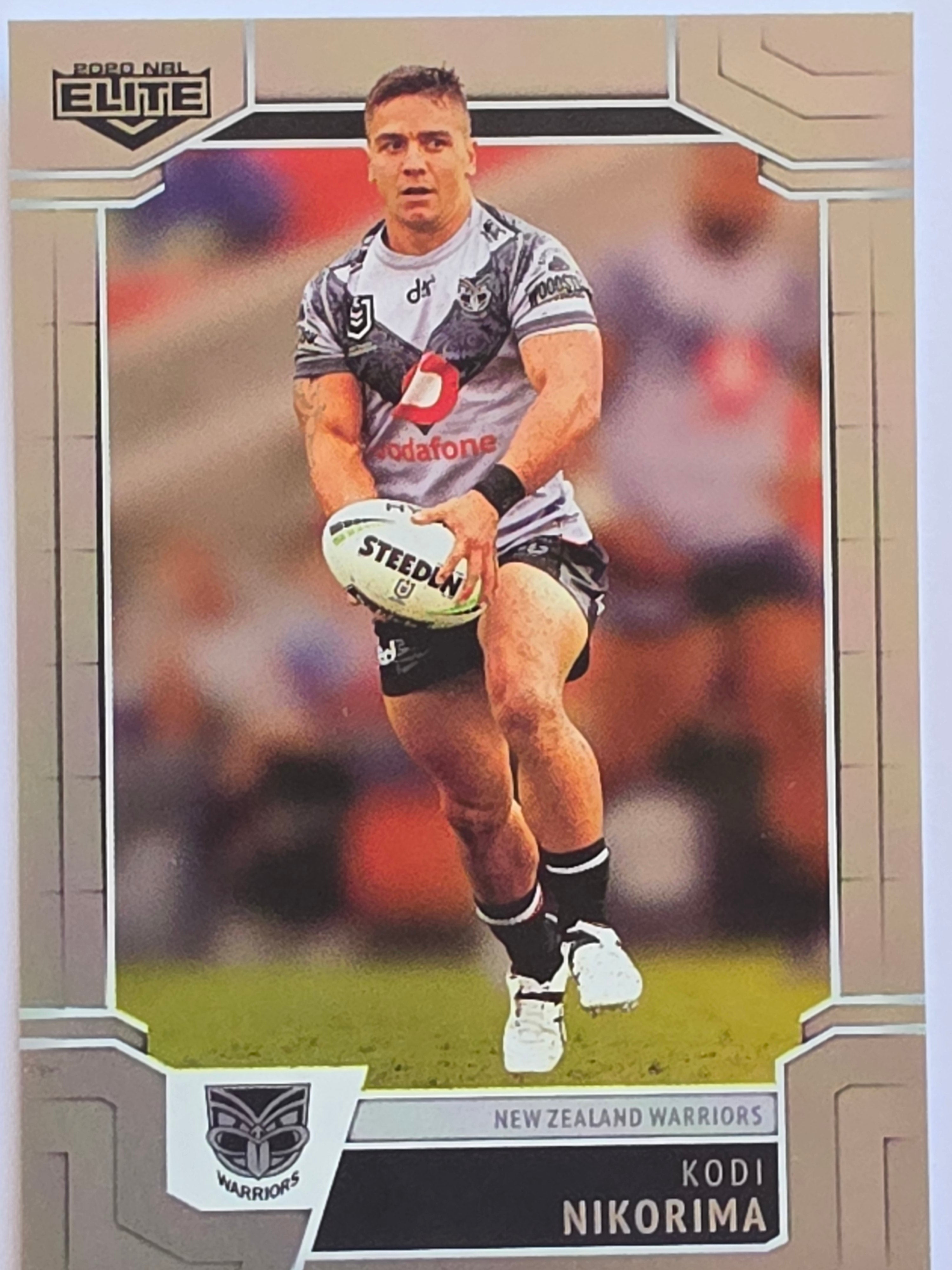 NRL 2020 Elite Silver Parallel #134 Kodi Nikorima New Zealand Warriors