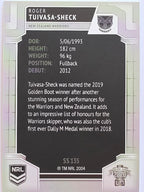 NRL 2020 Elite Silver Parallel #135 Roger Tuivasa-Sheck New Zealand Warriors