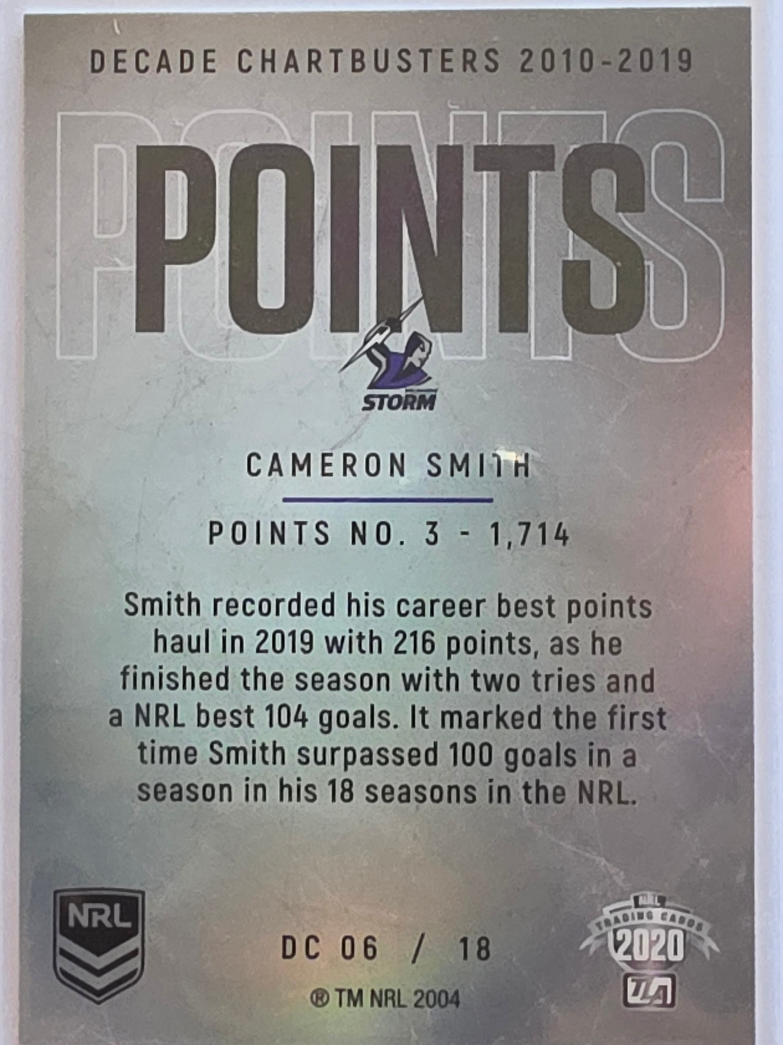 NRL 2020 Elite | Decade Chartbusters | #DC06 | Cameron Smith | Melbourne Storm