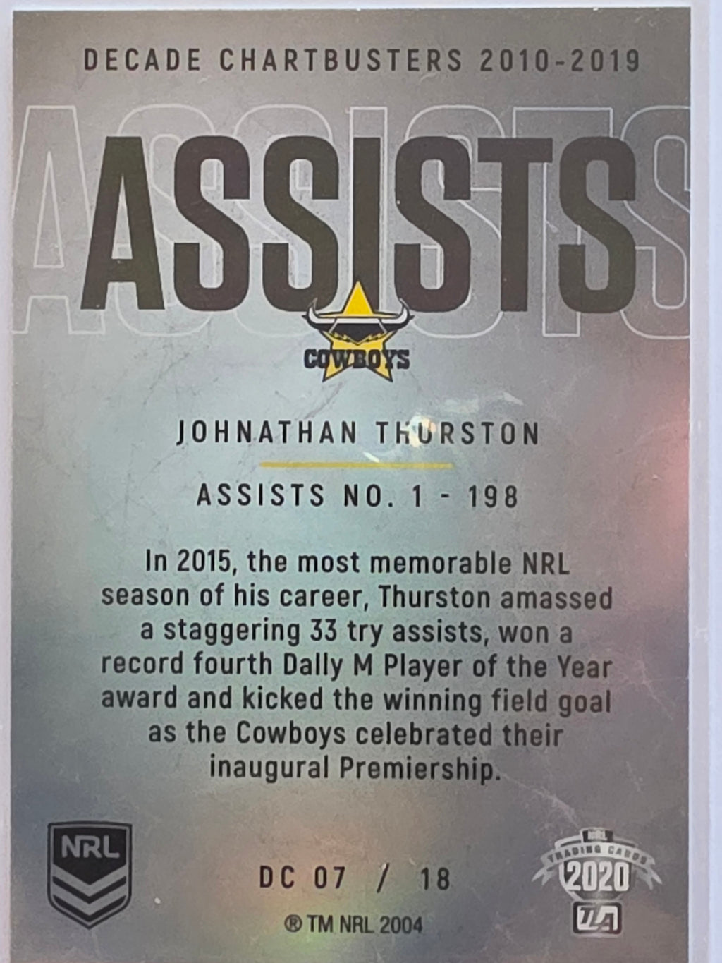 NRL 2020 Elite | Decade Chartbusters | #DC07 | Johnathan Thurston | North Queensland Cowboys