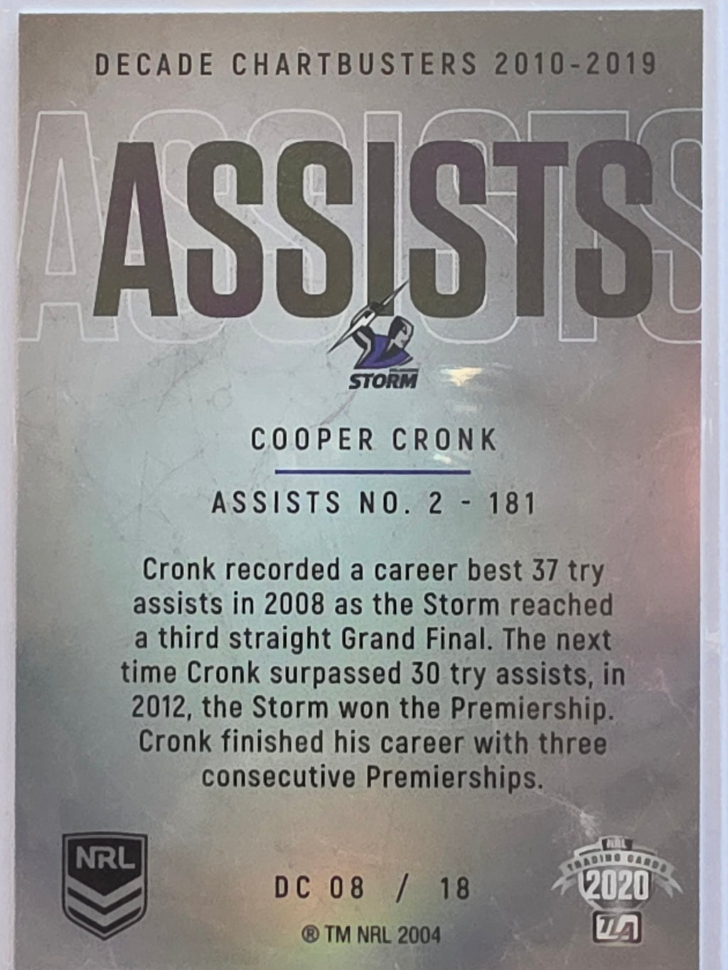 NRL 2020 Elite | Decade Chartbusters | #DC08 | Cooper Cronk | Melbourne Storm