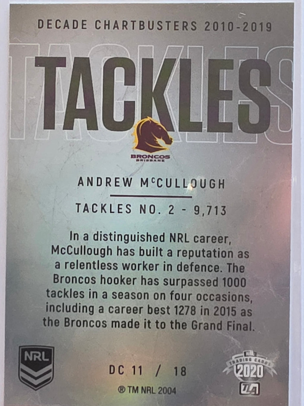 NRL 2020 Elite | Decade Chartbusters | #DC11 | Andrwe McCullough | Brisbane Broncos