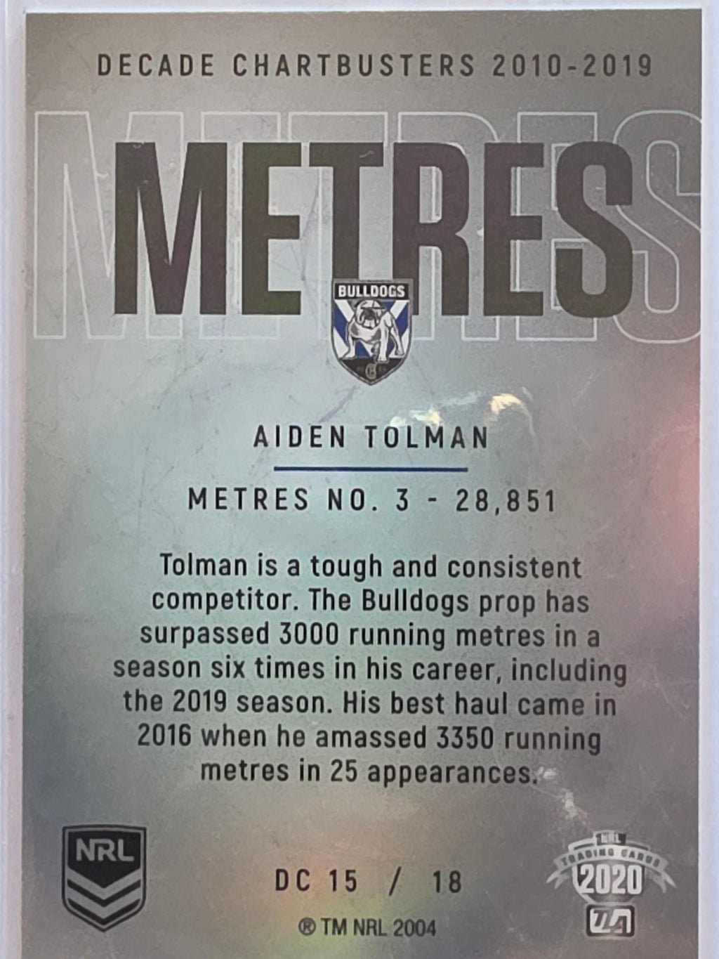 NRL 2020 Elite | Decade Chartbusters | #DC15 | Aiden Tolman | Canterbury Bankstown Bulldogs